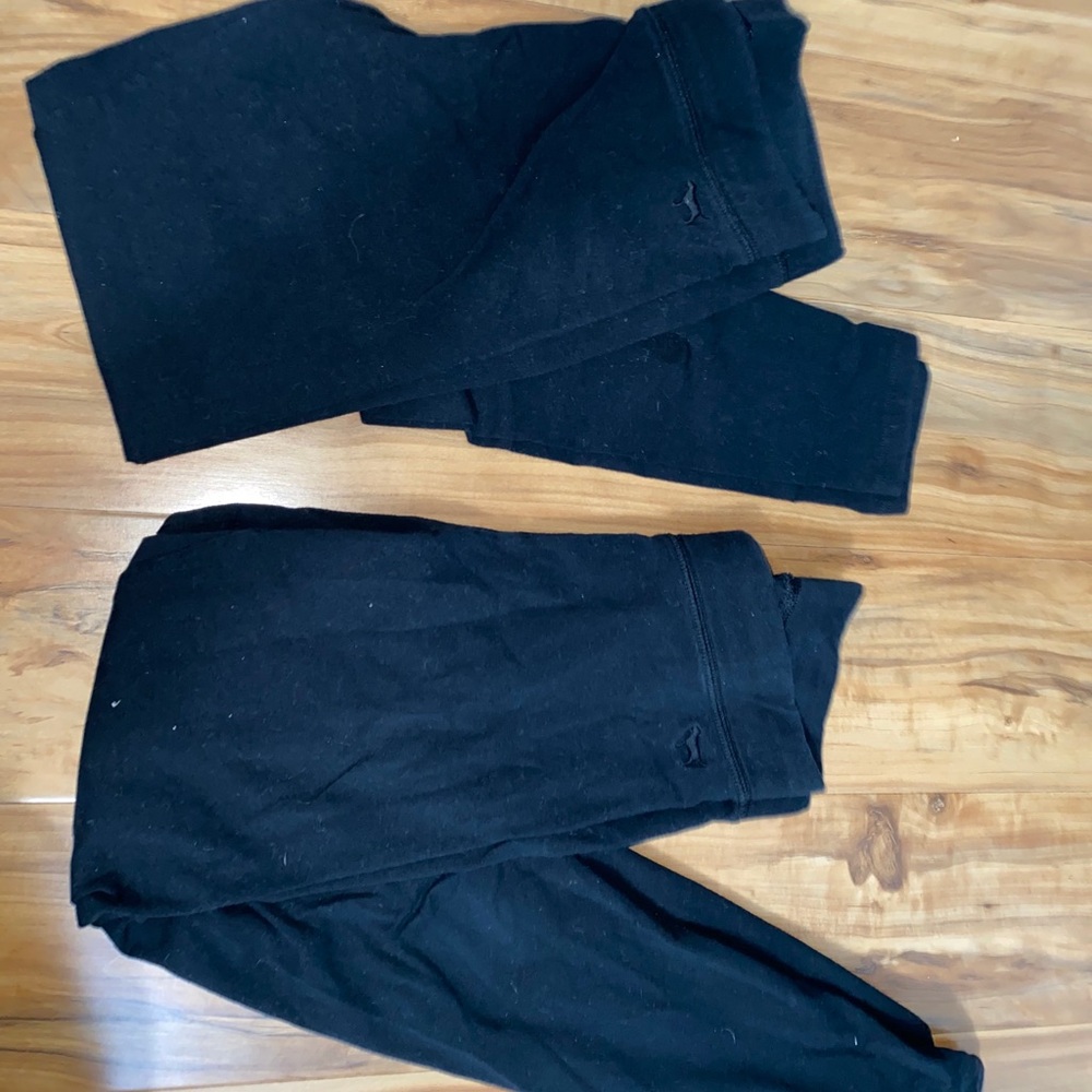 Victoria Secrets Pink Leggings Black